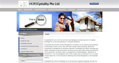 Desktop Screenshot of horsepitality.com.sg